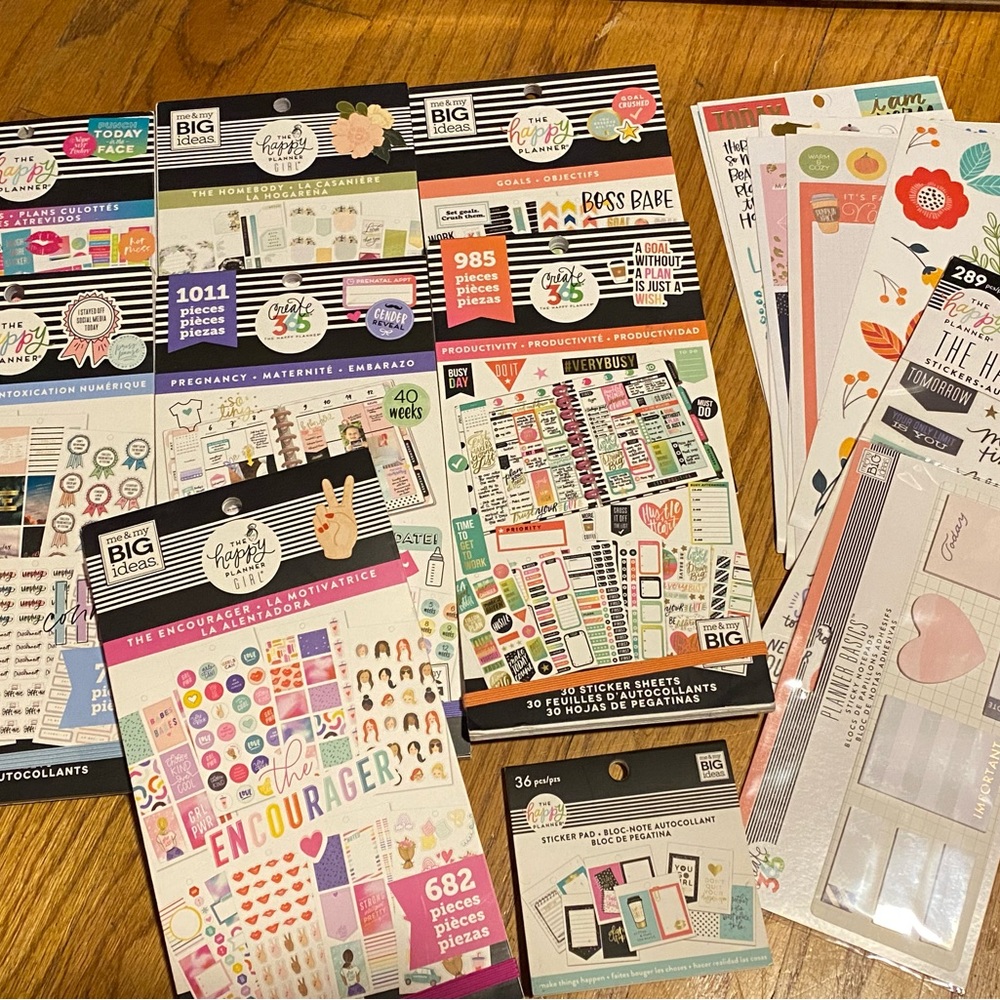 Happy Planner sticker books bundle like new rare